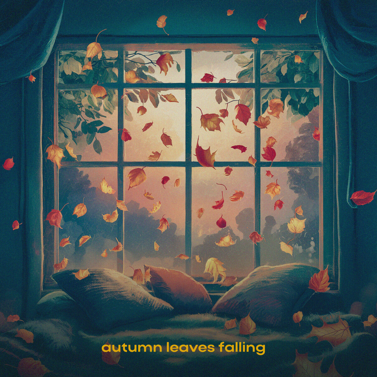 autumn leaves falling