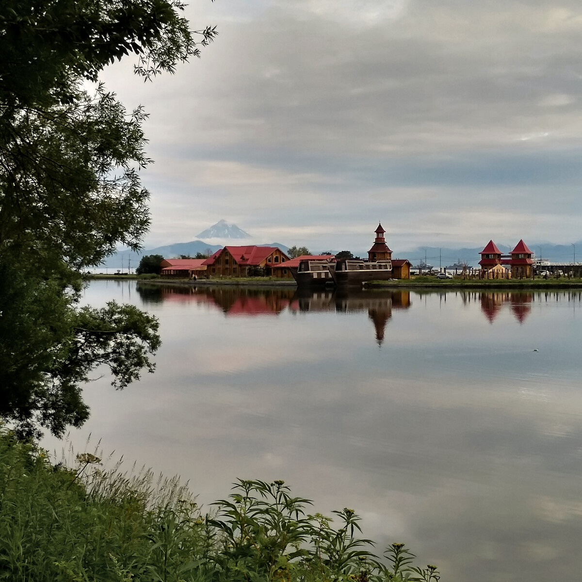 Вид на городской парк