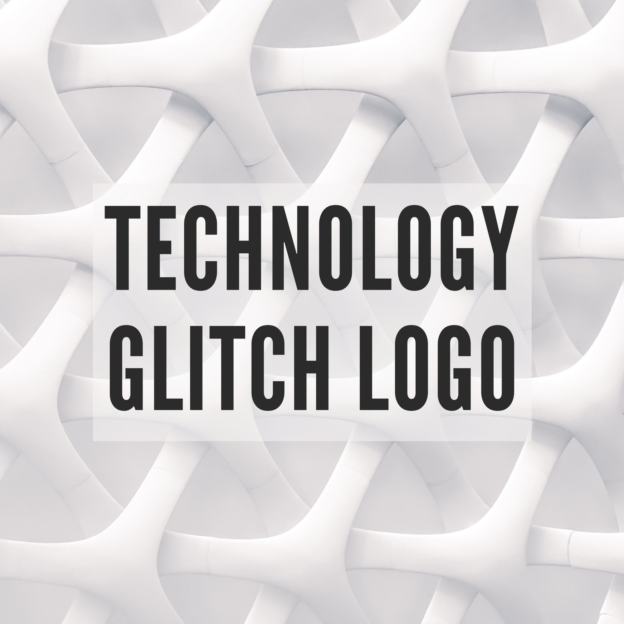 Technology Glitch Logo 01. Горобец А. И.