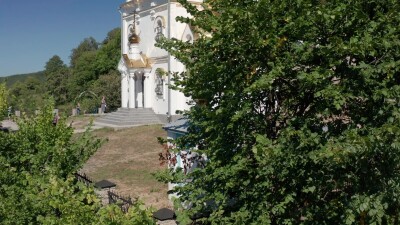 Южный Урал, панорама санатория Красноусольск: территория санатория, жилые и лечебные корпуса. Вид с воздуха.