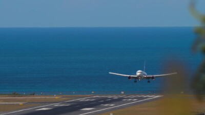 Aircraft landing from the sea